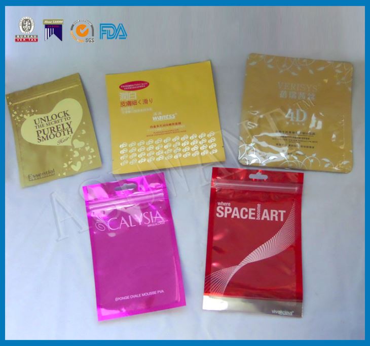 Алюминиевая фольга на ziplock Косметическая сумка