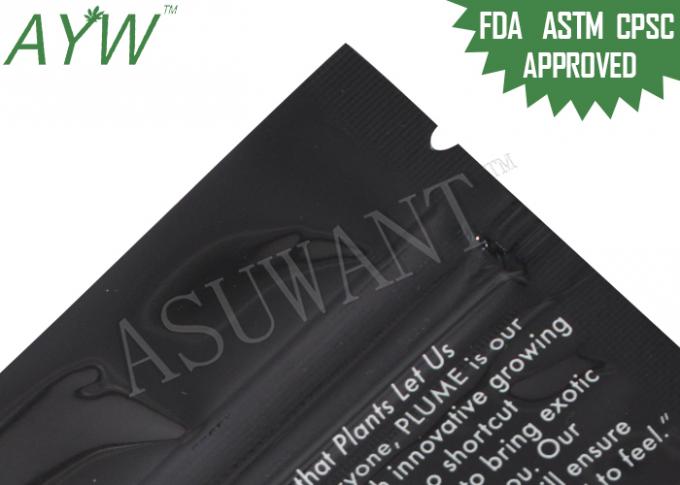 Aluminum Moisture Resistant Tiny Ziplock Bags Drugs , Lockable Medicine Bag For Dry Hemp Seeds
