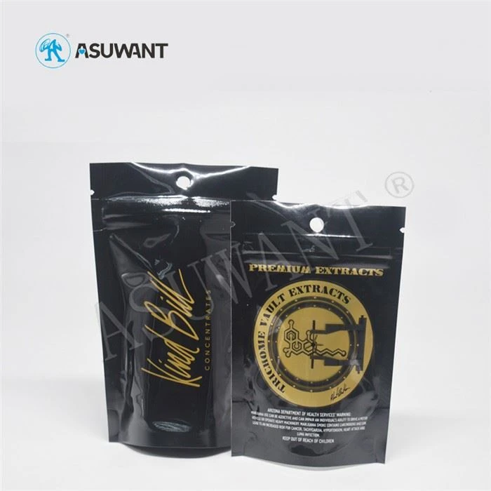 3.5g Stand Up Ziplock Bags Smell Proof Cookies Packaging Mylar Bag