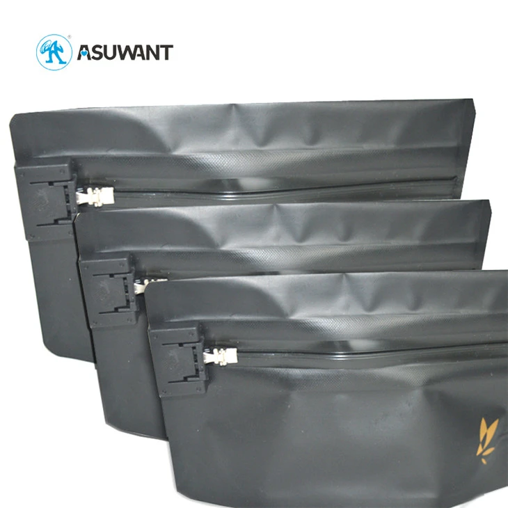 Child Proof Locking Black Jungle Boys Runtz Resealable Child Resistant Exit Plastic Packaging Bags