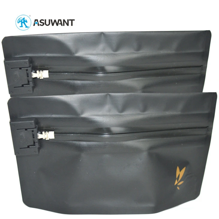 Child Proof Locking Black Jungle Boys Runtz Resealable Child Resistant Exit Plastic Packaging Bags