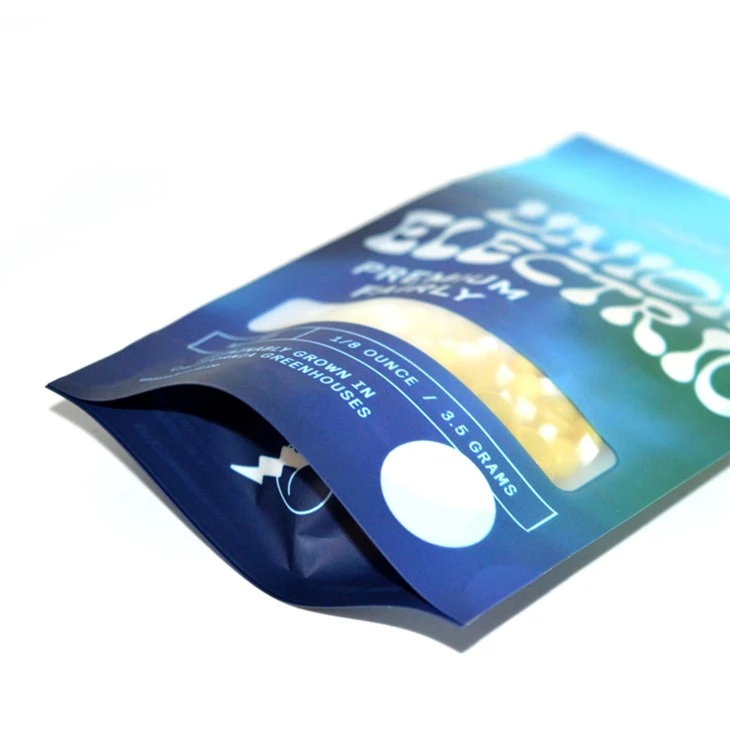 Inside Foil Medical Cannabis Ziplock Bags FDA Passed With Kush Cannabis Logo