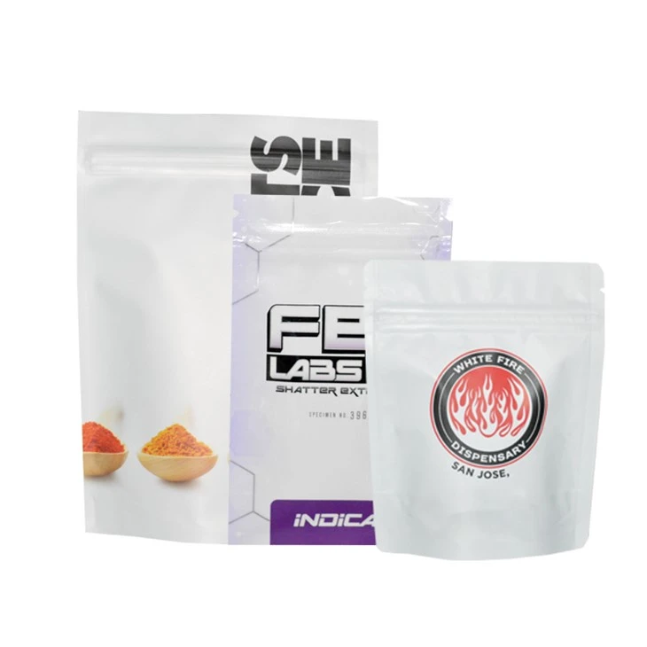 Resealable Ziplock Mylar Stand Up Food Pouch For Candy Snack Beef Jerky