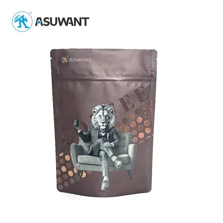 BRC Plastic Bag Custom Digital Print With Spot Gloss UV Varnish, 3D Raised Embossed UV Texture, Stand up Coffee Packaging Pouches best